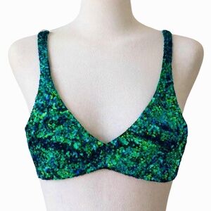NWT ONLY HEARTS Mermaid Sequins Shine On Bralette Top SIZE XS